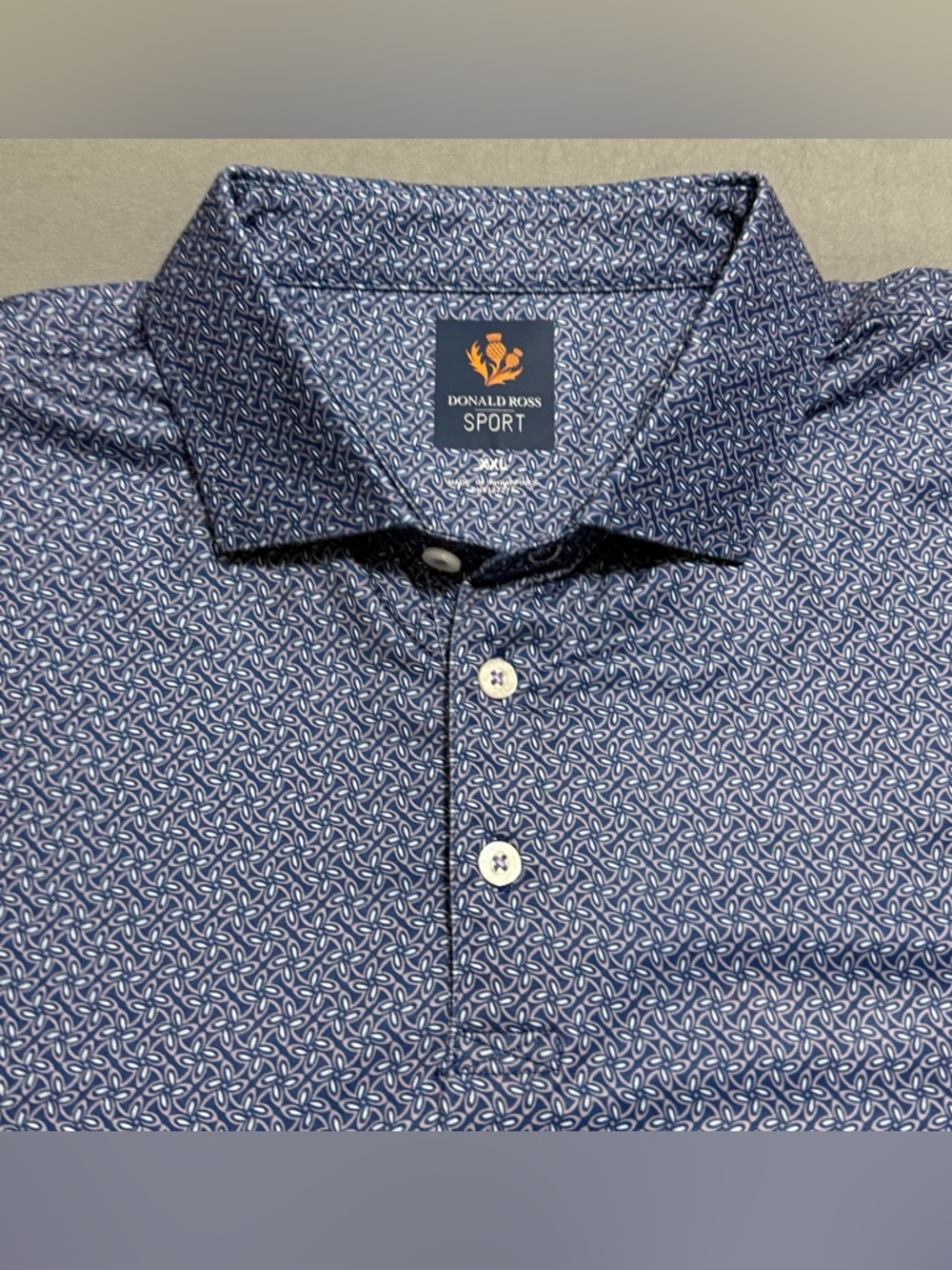 Donald Ross Sport Floral Performance Golf Polo Men’s XXL UPF50